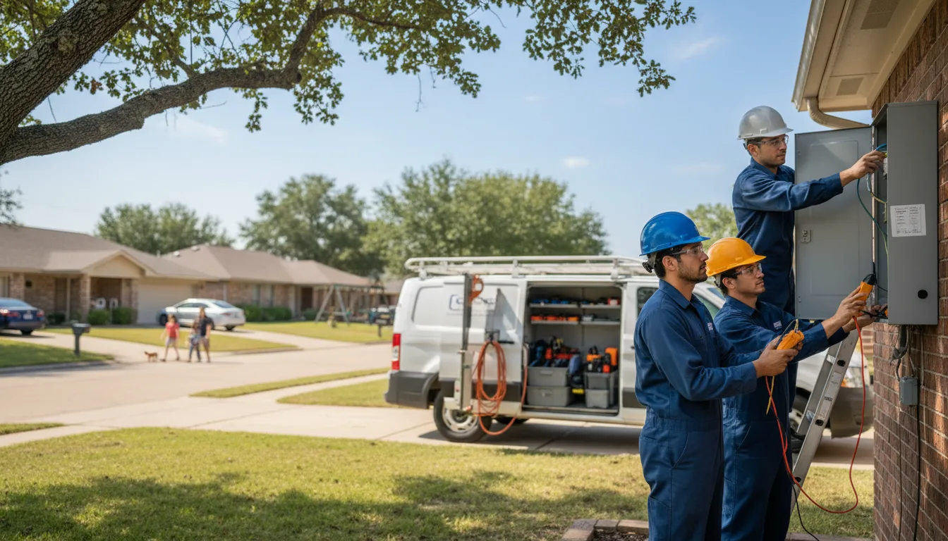 Certified electrician providing emergency electrical services in Converse, LA